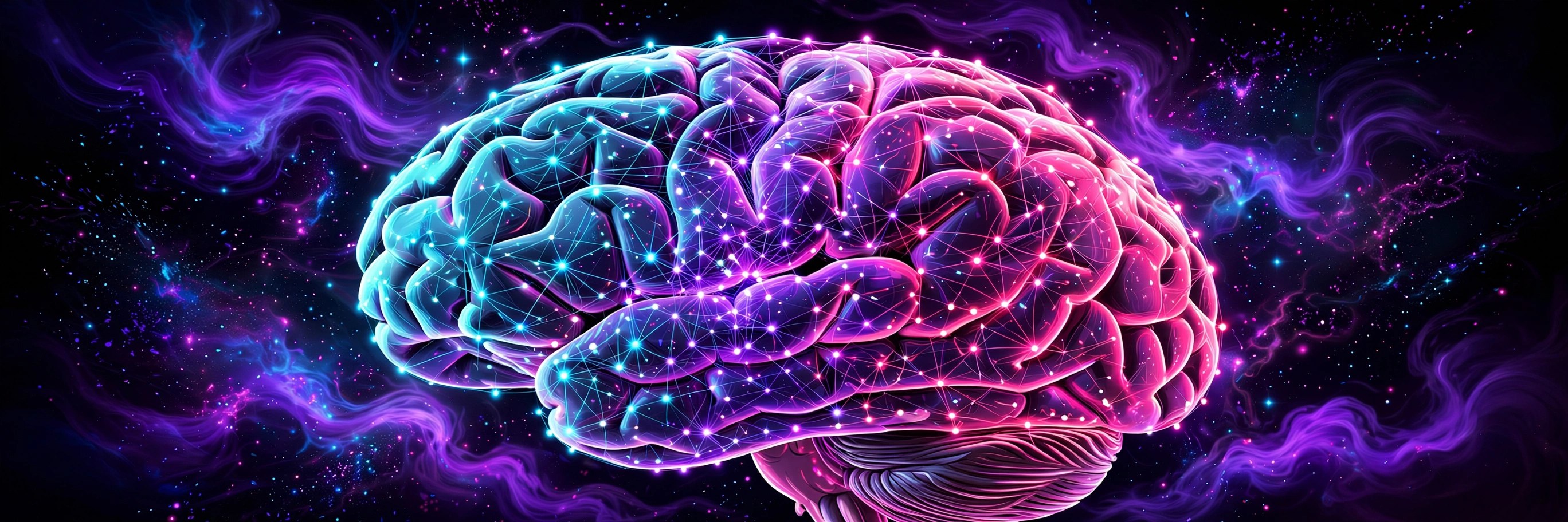 Neon brain photo — Brain Galaxy